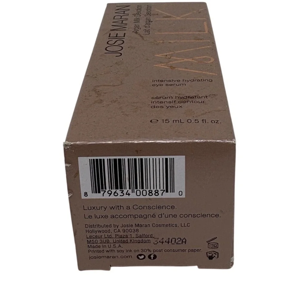 Josie‎ Maran Argan Milk Devotion Intensive Hydrating Eye Serum 0.5oz 15mL NEW